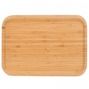 2dílná servisní paleta velkoobchodní bambusová snídaňová podnos (1)
