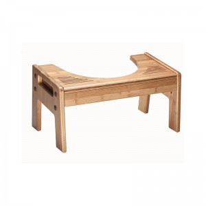 Bambusová koupelna toaletní stolička